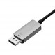 Amazon Basics DisplayPort-USB-C 케이블, 4Kx2K@60Hz, 알루미늄 하우징, 3피트, 검정색