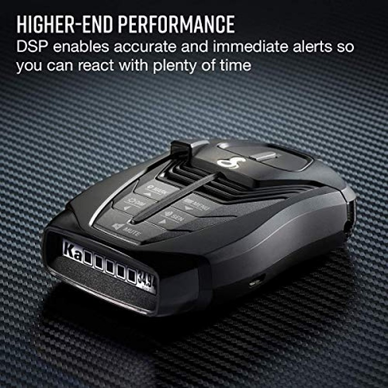 Cobra RAD 480i 레이저 레이더 탐지기 – 장거리 탐지, Bluetooth, iRadar 앱, LaserEye 전면 및 후면 탐지, 차세대 IVT 필터링, 검정색