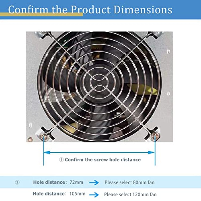 2팩 80mm USB 컴퓨터 팬(수신기 DVR 플레이스테이션 Xbox 컴퓨터 캐비닛 냉각용 ON/Off 스위치 포함) 1개의 남성 - 2개의 여성 USB 연장 케이블 포함