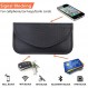 패러데이 가방(2팩), RFID 신호 차단 가방 휴대폰 개인정보 보호 및 자동차 키 FOB용 차폐 파우치 지갑 케이스, 추적 방지 스파이 방지(검은색)