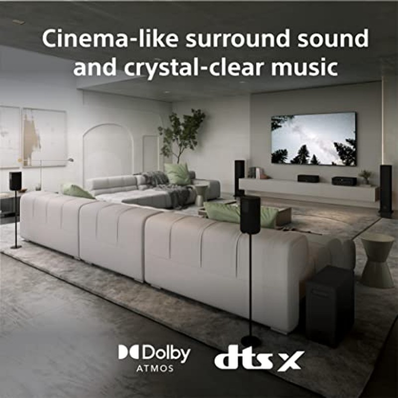 Sony STR-AN1000 7.2채널 서라운드 사운드 홈 시어터 8K A/V 수신기: Dolby Atmos, DTS:X, Digital Cinema Auto Calibration IX, Bluetooth, WiFi, Google Chromecast, Spotify 연결, Apple AirPlay, HDMI 2.1