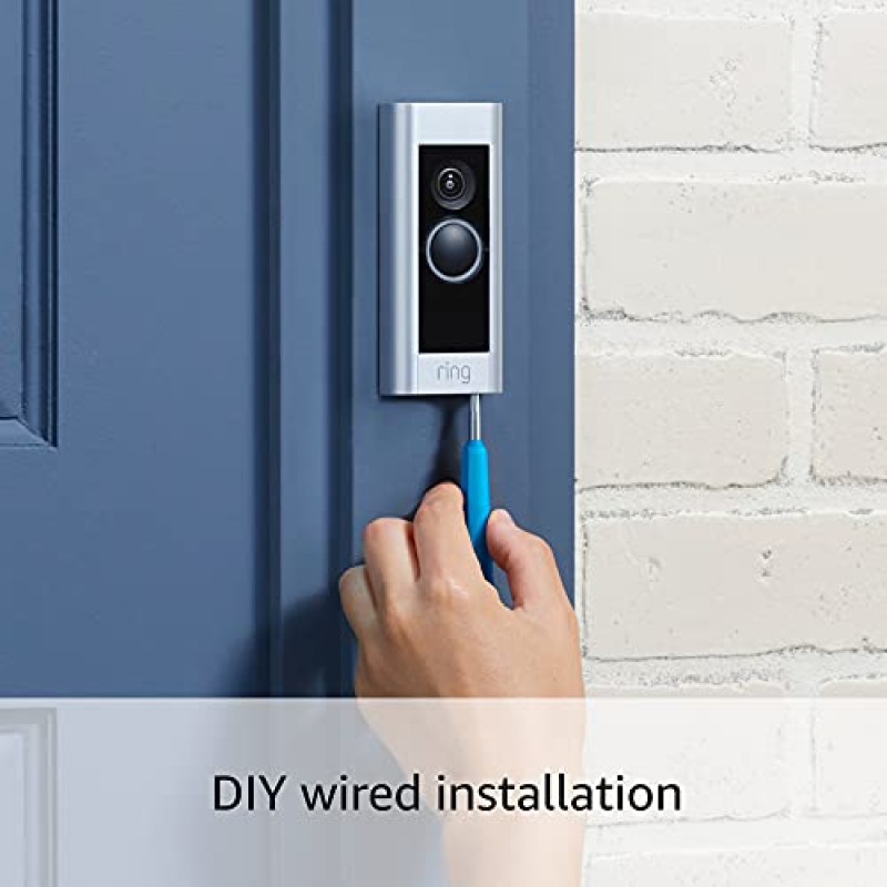 Ring Video Doorbell Pro – 보안 기능이 추가되고 세련된 디자인으로 업그레이드되었습니다(기존 초인종 배선 필요).