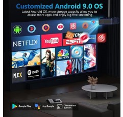 4K 프로젝터 내장 Android,Xnoogo 자동 초점 1300ANSI WiFi6 프로젝터(블루투스 포함), 6D 키스톤, Dolby,PPT 지원, 기본 1080P 스마트 영화 프로젝터 4K+(Netflix/Roku/YouTube 스트리밍 앱 포함)