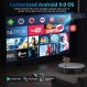 4K 프로젝터 내장 Android,Xnoogo 자동 초점 1300ANSI WiFi6 프로젝터(블루투스 포함), 6D 키스톤, Dolby,PPT 지원, 기본 1080P 스마트 영화 프로젝터 4K+(Netflix/Roku/YouTube 스트리밍 앱 포함)