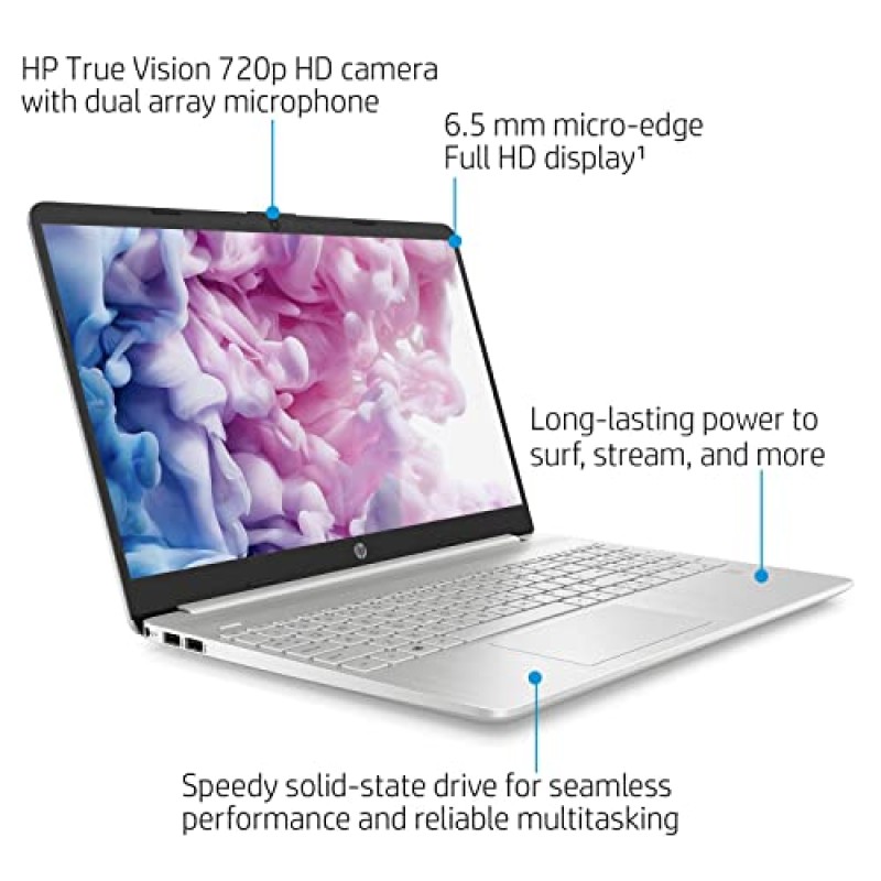 HP 15.6인치 노트북, Intel Core i5-1135G7 프로세서, Intel Iris Xe 그래픽, 15.6인치 FHD 눈부심 방지 디스플레이, 온라인 회의 지원, HDMI, Wi-Fi 및 Bluetooth, Windows 11 Home(16GB RAM | 1TB SSD)