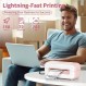 Phomemo 열전사 배송 라벨 프린터, 배송 패키지/소규모 기업/사무실/가정용 4x6 배송 라벨 프린터, Amazon, Ebay, Shopify, Etsy, UPS, FedEx에 널리 사용됨 - 핑크