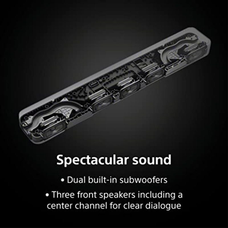 Sony HT-S2000: Bluetooth 기술이 적용된 3.1ch Dolby Atmos/DTS:X 사운드바 서라운드 사운드 홈 시어터