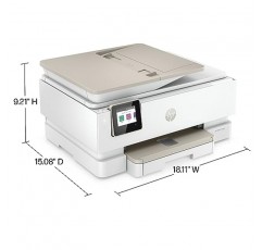 HP ENVY Inspire 7955e 무선 컬러 잉크젯 프린터, 인쇄, 스캔, 복사, 손쉬운 설정, 모바일 인쇄, 가정용으로 적합, HP+를 지원하는 인스턴트 잉크, 흰색