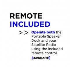 SiriusXM SXSD2 도킹 및 재생 라디오용 휴대용 스피커 독 오디오 시스템(블랙)