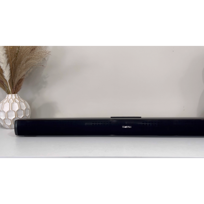 TV용 Saiyin 사운드바, 유선 및 무선 Bluetooth 5.0 TV 스테레오 스피커 사운드바 32인치 홈 시어터 서라운드 사운드 시스템 광/동축/RCA 연결, 벽 장착 가능