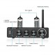 【업그레이드】AIYIMA T2 6K4 튜브 프리앰프 Bluetooth 5.0, 고음 및 저음 제어 HiFi 오디오 프리앰프, DC12V 전원 어댑터가 있는 홈 오디오 앰프 시스템용