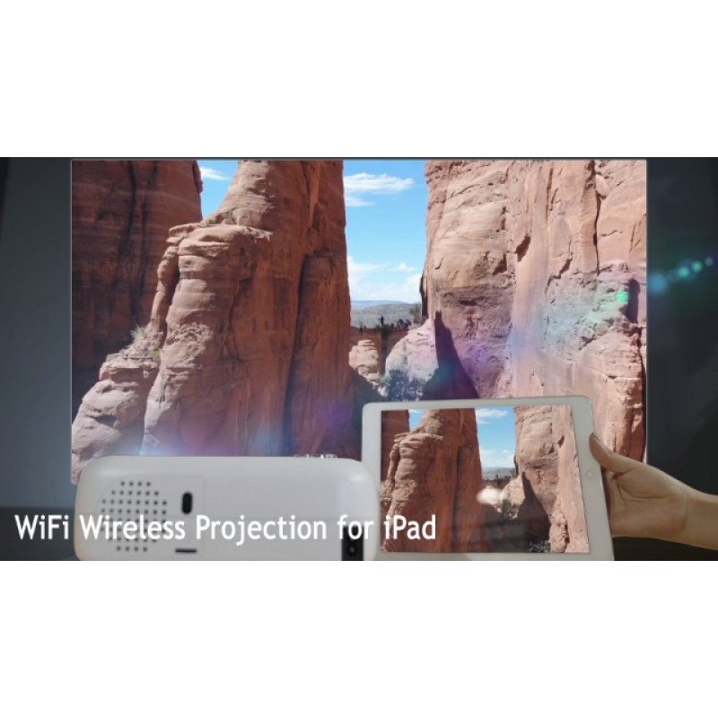 FunFlix 네이티브 1080P 휴대용 프로젝터, 5G WiFi 및 Bluetooth를 갖춘 9500L HD 미니 프로젝터, 360° 스피커, 200인치 디스플레이 야외 영화 프로젝터 iOS/Android 동기화 화면 지원, 홈 엔터테인먼트