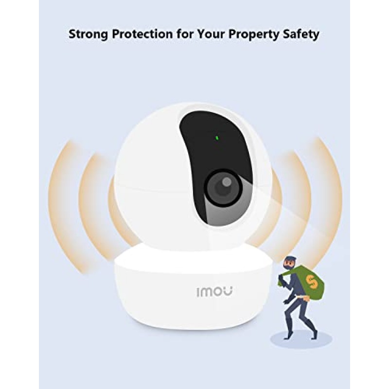 Imou 홈 보안 카메라 2 팩 1080P 베이비 모니터 야간 투시경, 양방향 오디오, 인간 감지, 소리 감지, WiFi 실내 카메라 개 캠