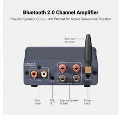 Fosi Audio BT20A Pro 300W x2 TPA3255 Bluetooth 5.0 홈 오디오 스테레오 2 채널 증폭기 수신기 저음 고음 제어 기능이 있는 스피커용 미니 Hi-Fi 클래스 D 업그레이드된 통합 앰프