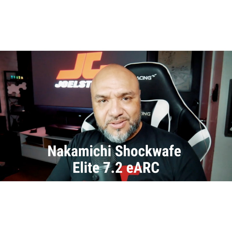 Nakamichi Shockwafe Elite Bluetooth 7.2.4 채널 Dolby Atmos/DTS:X 사운드바, 듀얼 8인치 서브우퍼(무선), 후면 서라운드 스피커 2개, eARC 및 SSE Max 기술, 블랙