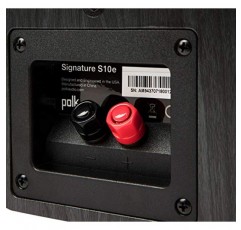 Polk Audio Signature S10E 북쉘프 스피커(쌍) - 서라운드 스피커, 전원 포트 기술 탑재, 다이나믹 밸런스 어쿠스틱 어레이, 회절 방지 그릴, 4인치 드라이버, 1인치 테릴렌 돔 트위터, 블랙