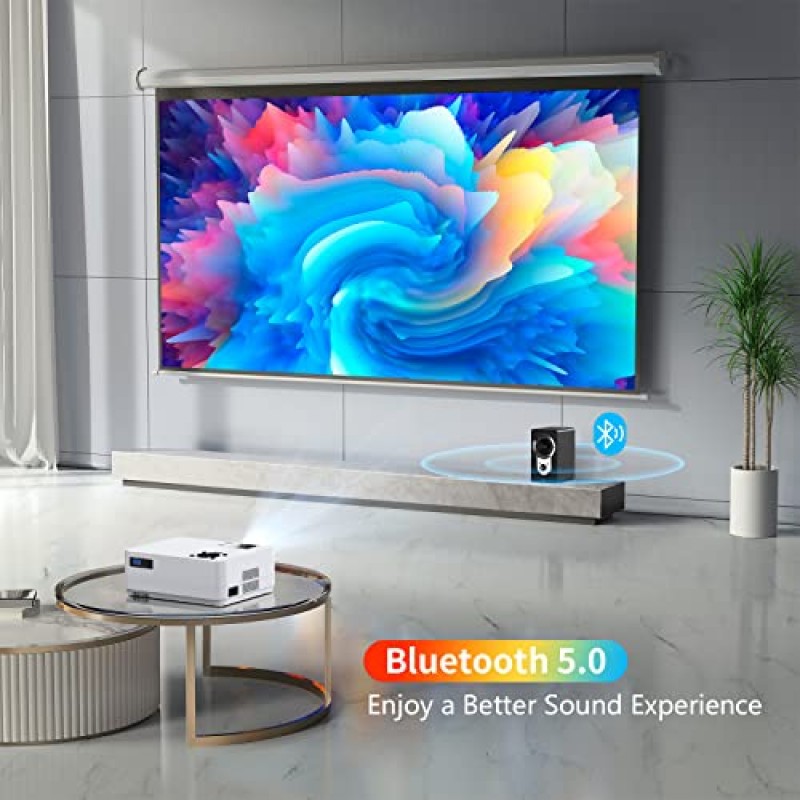 5G WiFi Bluetooth 네이티브 1080P 프로젝터, Roconia 12000LM 풀 HD 영화 프로젝터, 300