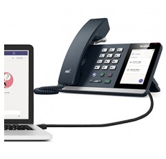 Microsoft Teams용으로 인증된 Yealink MP50 USB 전화 핸드셋 비즈니스용 Skype, 내장 Bluetooth 모바일을 데스크톱 전화로 전환, PC용, VoIP 시스템에 SIP 계정 등록을 지원하지 않음
