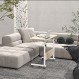 sogesfurniture 모바일 사이드 테이블 31.5 인치 태블릿 슬롯 및 바퀴 모바일 노트북 컴퓨터 책상 침대 소파, 단풍나무용 조절 가능한 이동식 노트북 컴퓨터 스탠드