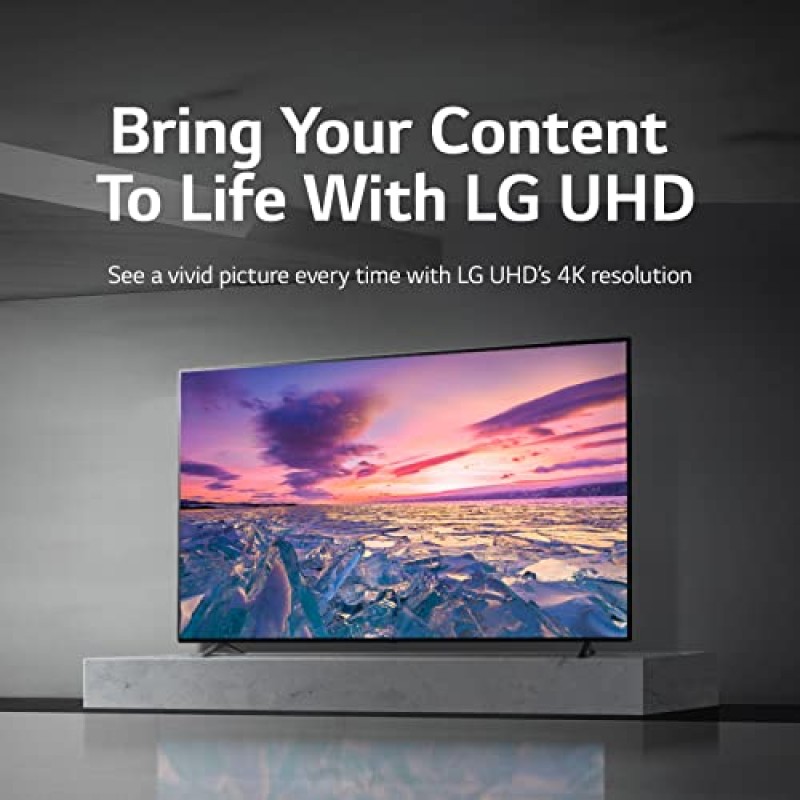 LG 65인치급 UQ7570 시리즈 4K 스마트 TV, AI 기반 4K, 클라우드 게이밍(65UQ7570PUJ, 2022), 블랙