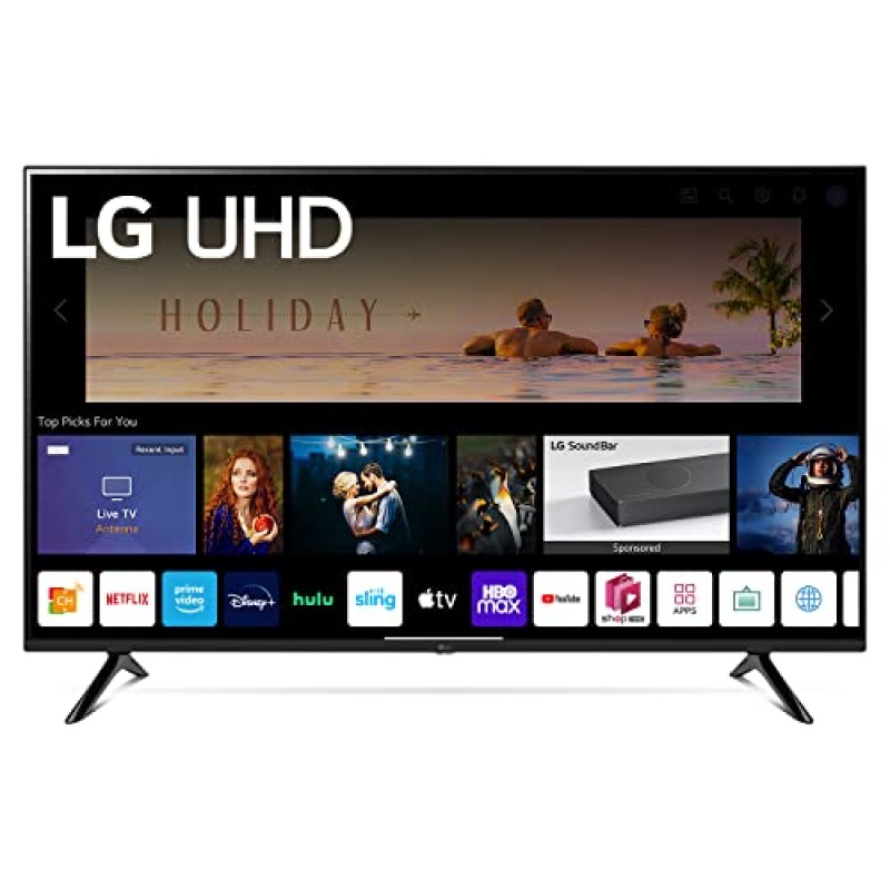 LG 65인치급 UQ7570 시리즈 4K 스마트 TV, AI 기반 4K, 클라우드 게이밍(65UQ7570PUJ, 2022), 블랙