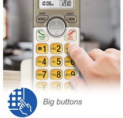 AT&T EL52313 자동 응답 시스템 및 초대형 백라이트 키를 갖춘 3핸드셋 무선 전화기