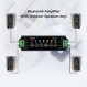 STUDIOFINIX 5.25인치 600와트 실내 실외 블루투스 스피커 파티오 데크용 전천후 유선 벽걸이 시스템(스피커 4개)