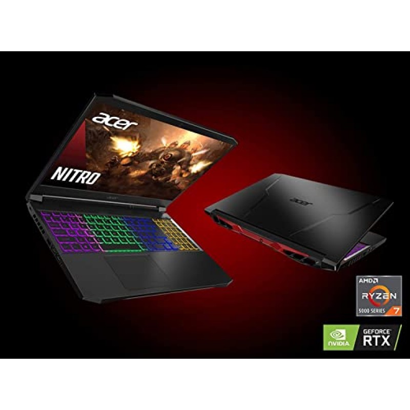 Acer Nitro 5 게이밍 노트북 AMD Ryzen 7 5800H(8코어)(>i7-10875) NVIDIA GeForce RTX 3060 노트북 GPU 15.6인치 FHD 144Hz IPS 디스플레이 32GB DDR4 2TB NVMe SSD Windows 10 Home(32GB RAM|2TB PCIe SSD)