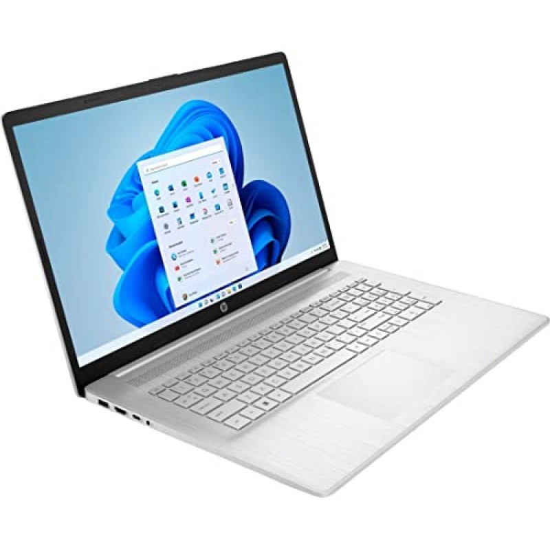 HP 2023 플래그십 17.3인치 HD+ 비즈니스 노트북, 최신 4코어 Intel i3-1125G4(> i5-1035G7), 32GB DDR4 RAM, 2048GB SSD, 경량, 고속 충전, 블루투스, WiFi 5, 웹캠, HDMI 지원, Windows 11 S, 은