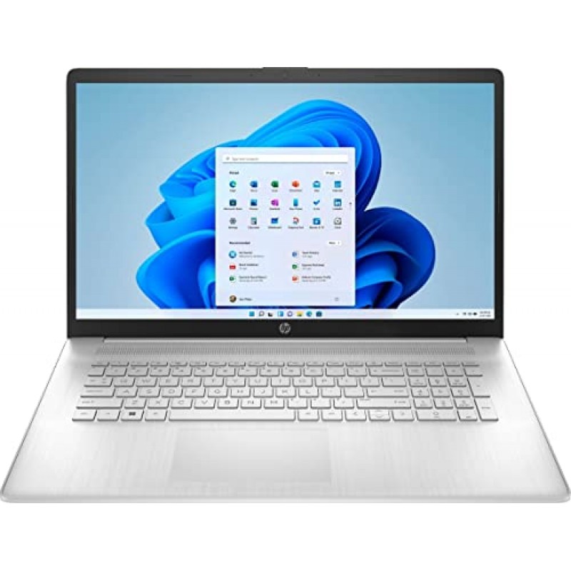 HP 2023 플래그십 17.3인치 HD+ 비즈니스 노트북, 최신 4코어 Intel i3-1125G4(> i5-1035G7), 32GB DDR4 RAM, 2048GB SSD, 경량, 고속 충전, 블루투스, WiFi 5, 웹캠, HDMI 지원, Windows 11 S, 은