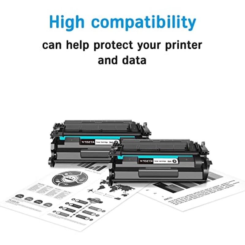 26A CF226A HP 26A CF226A 26X CF226X용 호환 토너 카트리지 교체 Laserjet Pro MFP M426dw M426fdw M426fdn M402m M402dn M402d M402dw 레이저 프린터와 호환(검은색 4개)