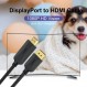 얇은 DisplayPort-HDMI 케이블 20팩, 3FT DP-HDMI 디스플레이 포트 코드 어댑터 수-수 코드 금도금 편조 Dell, HP, Insignia, ASUS, AMD 등과 호환 가능