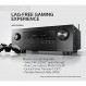 Denon AVR-S960H 8K Ultra HD 7.2 채널(90Watt X 7) AV 수신기 2020년 모델 - 게임, 음악 스트리밍, 3D 오디오 및 비디오, Alexa + HEOS용으로 제작, 블랙(제조업체에서 단종)