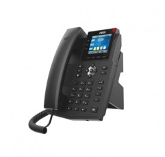 Fanvil X3U 기업용 VoIP 전화기, 2.8인치 컬러 디스플레이, SIP 회선 6개, 듀얼 포트 기가비트 이더넷, 전원 어댑터는 포함되어 있지 않음