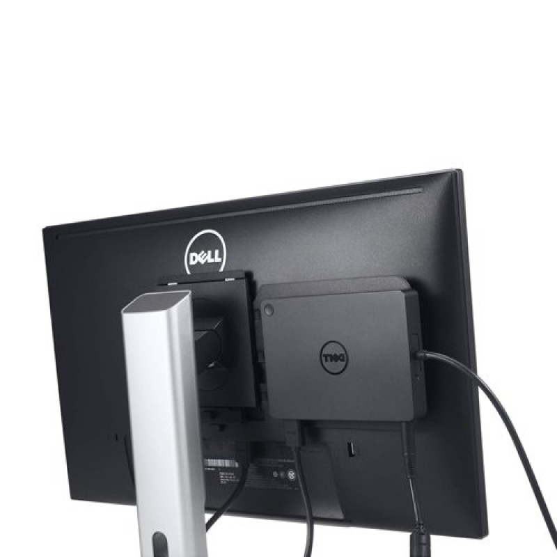 Dell WD15 모니터 독 4K(180W 어댑터 포함), USB-C, (450-AEUO, 7FJ4J, 4W2HW), 블랙, 듀얼 디스플레이