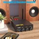 1Mii P4 Bluetooth 5.3 스테레오 전력 증폭기, 2채널 100W*2 미니 Hi-Fi 오디오 앰프, 홈 스피커용 저음 및 고음 제어 기능이 있는 무선 수신기 액티브 서브우퍼, AUX RCA 입력 - 업그레이드됨