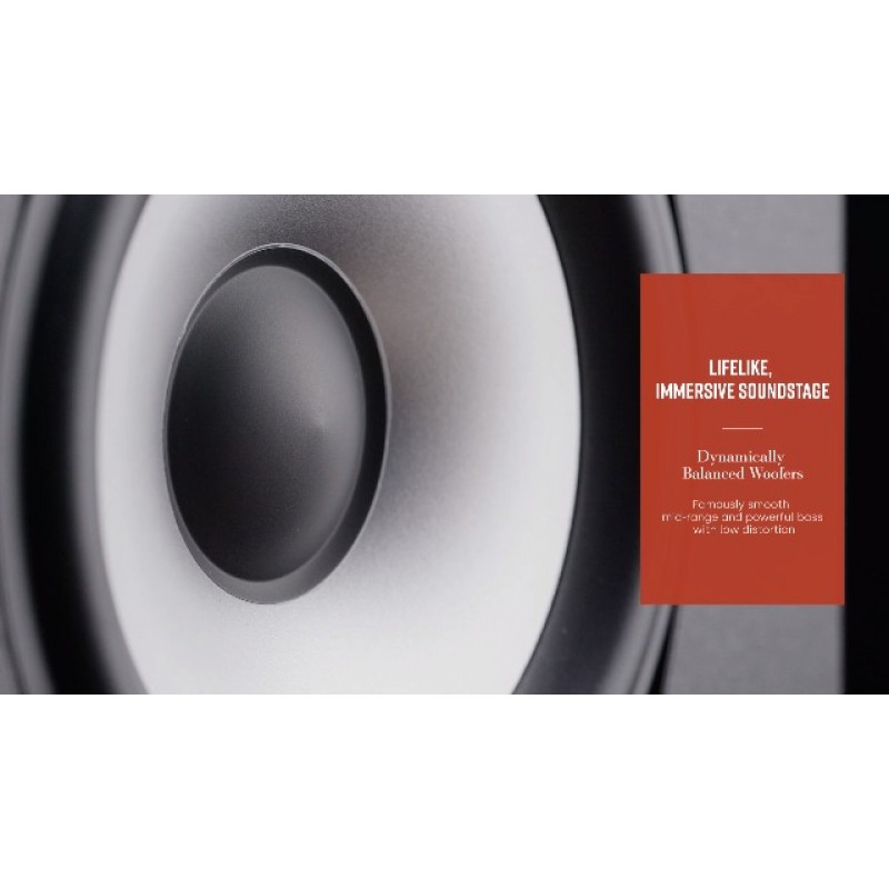 Polk Audio Monitor XT70 대형 타워 스피커 - 고해상도 오디오 인증, Dolby Atmos 및 DTS:X 호환, 1인치 트위터, (2) 6.5인치 동적 밸런스 우퍼, (2) 8인치 패시브 라디에이터,(싱글, 미드나잇 블랙)