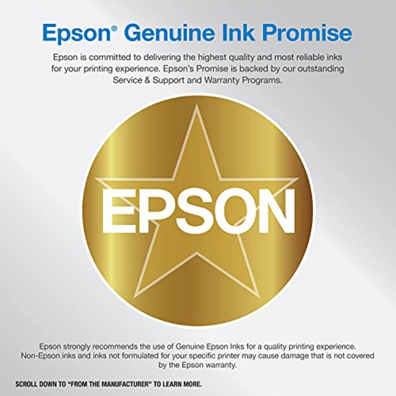 Epson EcoTank ET-2850 무선 컬러 올인원 카트리지 프리 슈퍼탱크 프린터(스캔, 복사 및 자동 양면 인쇄 기능 포함) - 검정, 중형