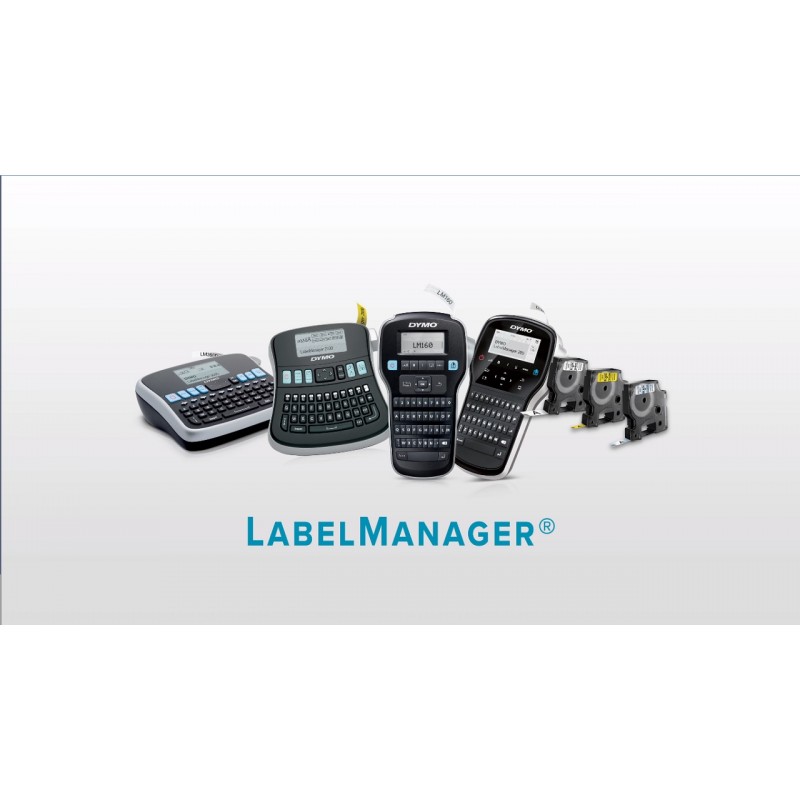 DYMO 데스크탑 라벨 제작기 LabelManager 360D 충전식 휴대용 라벨 제작기, 사용하기 쉬운 원터치 스마트 키, QWERTY 키보드, 대형 디스플레이, 가정 및 사무실 조직용