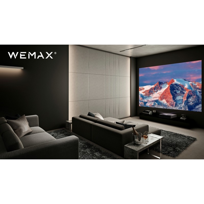 WEMAX Nova 4K UHD 초단초점 프로젝터, 스마트 Android TV가 탑재된 150인치 ALPD 레이저 TV, HDR10 홈 시어터, Dolby Audio DTS-HD, 영화용 UST 프로젝터, WiFi 블루투스, Google 어시스턴트 내장