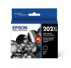 Epson T202XL120 Expression Home XP-5100 Workforce WF-2860 202XL 잉크 카트리지(검정색) 및 Epson T202520S Claria 표준 용량 잉크 카트리지 - 컬러(청록색, 자홍색 및 노란색 황갈색)