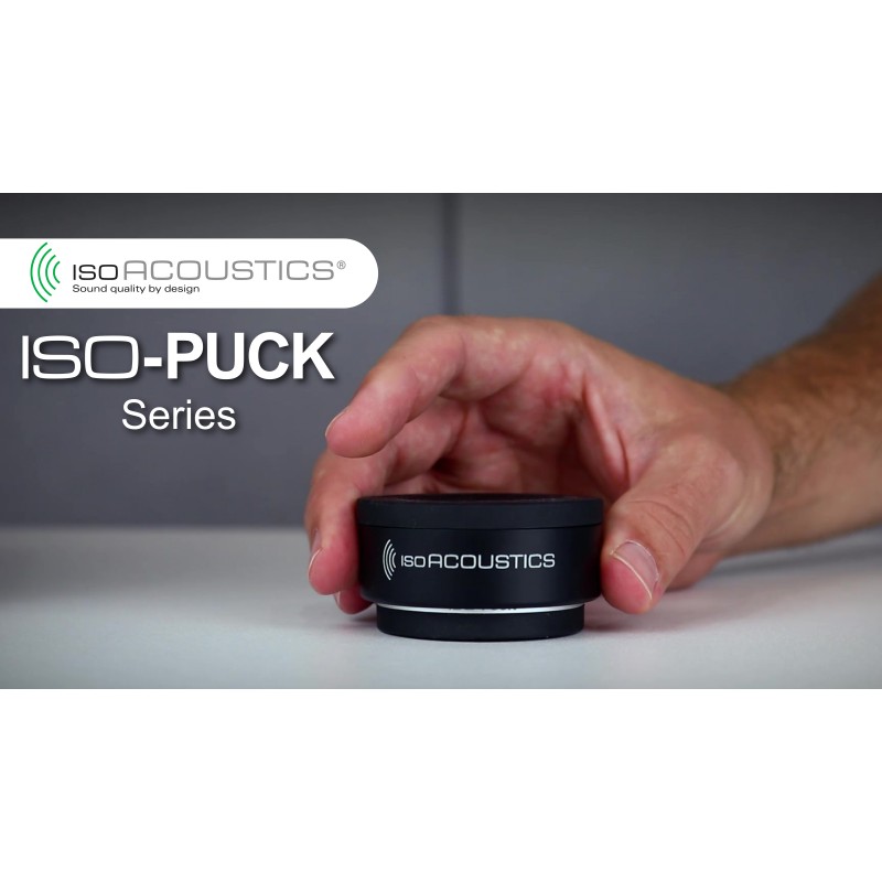 IsoAcoustics Iso-Puck 시리즈 음향 절연체(Iso-Puck, 최대 20lbs/장치, 2팩)