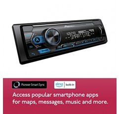 Pioneer MVH-S322BT Amazon Alexa, Pioneer 스마트 동기화, Bluetooth, Android, iPhone - 오디오 디지털 미디어 수신기