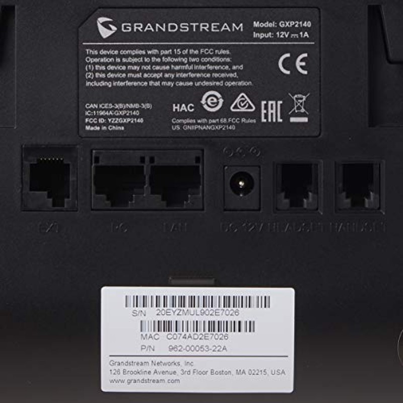 Grandstream 기업용 IP 전화기 GS-GXP2140(4.3