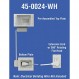 DATA COMM 45-0024-WH 이중 콘센트 및 직선 블레이드 흡입구가 있는 매립형 Pro-Power 키트, 흰색