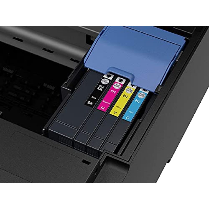 Epson Workforce Pro WF-7820 와이드 포맷 무선 올인원 컬러 잉크젯 프린터, 검정 - 인쇄 스캔 복사 팩스 - 4.3