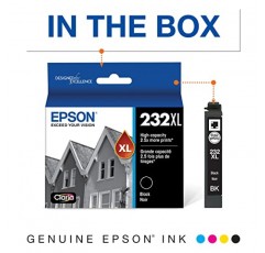 Epson T232 검정 잉크 카트리지, 대용량 및 T232 컬러 콤보 잉크 카트리지, 표준 용량