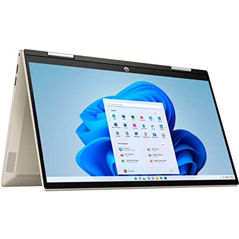 HP Pavilion x360 14인치 FHD 터치스크린 2-in-1 노트북 | 11세대 인텔 코어 i5-1155G7 | 16GB DDR4 RAM | 512GB SSD | 웜 골드 | Windows 11 Home | 무선 마우스 번들 포함