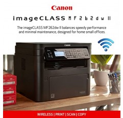 Canon imageCLASS MF262dw II - 인쇄, 복사 및 스캔 기능을 갖춘 무선 흑백 레이저 프린터, 검정색