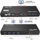 WAVLINK USB C 범용 도킹 스테이션, 15-in-1 Ultra 5K 듀얼 4K HD 다중 디스플레이 도크(데스크탑 노트북 PC용 HDMI/2 DisplayPort/기가비트 이더넷/6 USB 3.0/Type C/오디오/마이크/DC 잭 포함)